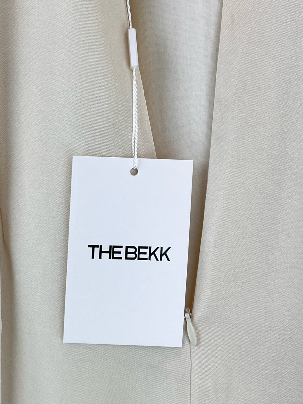 NEW The Bekk Eliana Sleeveless Scarf Dress in Oat Fit and Flare  Style Sz L NWT - Picture 14 of 16